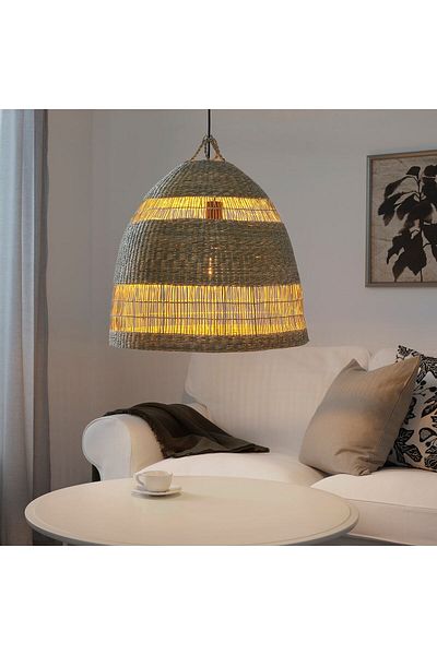 erorex Pendant lamp shade, sedge/handmade, 55 cm