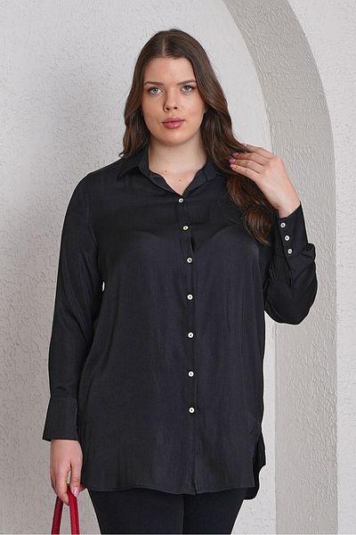 Büyük Moda Basic Satin Shirt