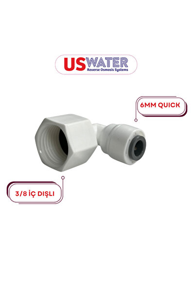 uswater 3/8 Iç Dişli 6mm Quick Bağlantı Aparatı