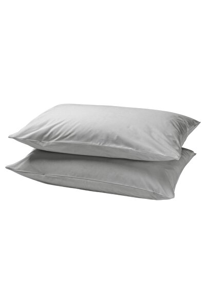 Generic غطاء وسادة، رمادي فاتح، 50×80 سم