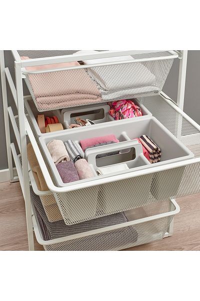 erorex Mesh basket, white, 50x51x15 cm