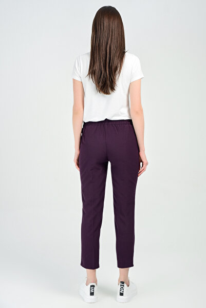 Sense Elastic Waist Fabric Trousers| Pnt19017 Murdum