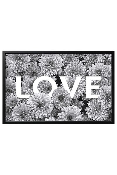 erorex Picture with frame, flower love/black, 118x78 cm