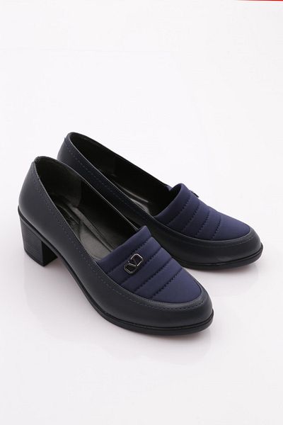 DGN Pantofi cu toc pentru femei albastru bleumarin - 341533648