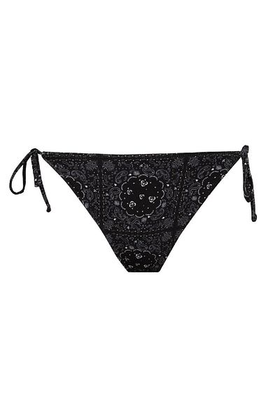 DeFacto Fall in Love – Bikinihose mit Schalkragen und Muster in normaler Passform C3177AX24SM