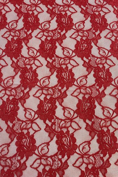 Yiğit Kumaş Red Lace Fabric