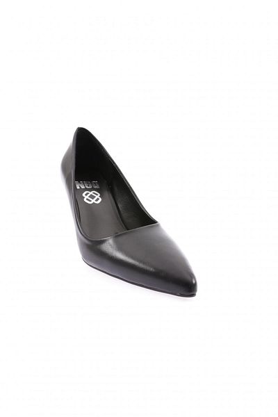 DGN Pantofi cu toc pentru femei cu vârf ascuțit negru - 65101535