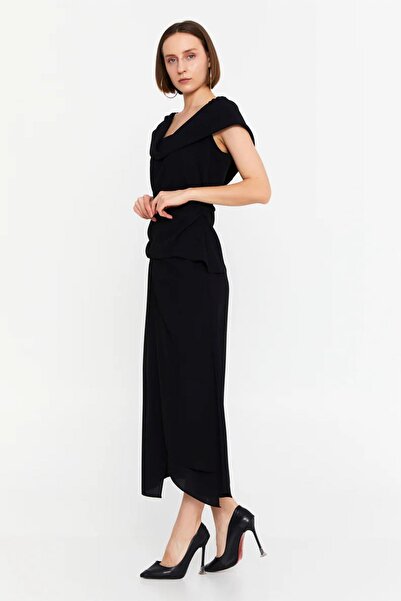 KAMEYA DRAPELİ DEGAJE YAKA BLUZ 25S10726