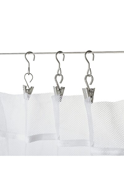 erorex Curtain hook with clip, 24 pack