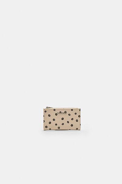 Stradivarius Printed purse with zip