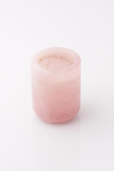 Alibaba Doğaltaş Pink Quartz Natural Stone Cup