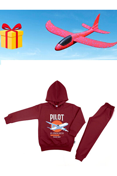 skycott Dječji trenerka sa temom pilota i igračka avion