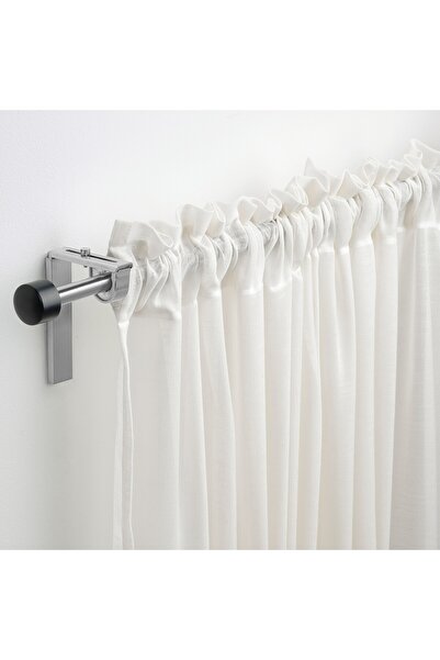erorex Curtain rod, silver-colour, 210-385 cm