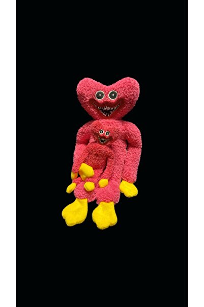 Işık kasabası 50 Cm Pembe ve 22 Cm Yavru Uyku Arkadaşım Peluş Oyuncak