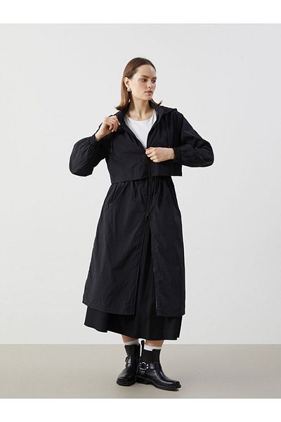 LC Waikiki Hooded Women's Raincoat