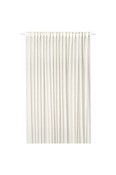 Generic Sheer curtain, 1 piece, with heading tape/beige, 300x300 cm