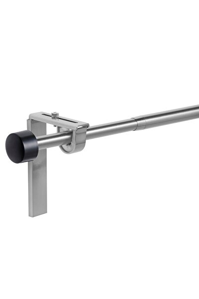 erorex Curtain rod, silver-colour, 210-385 cm