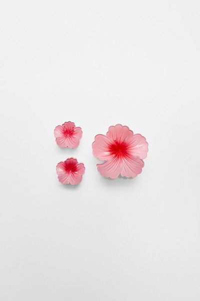 Stradivarius Pack of 3 floral hair clips