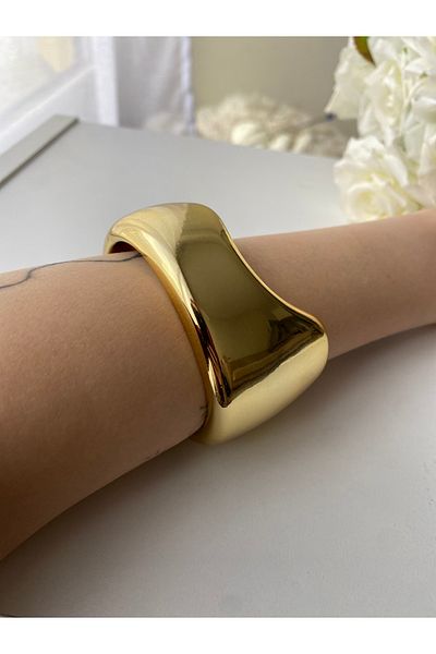 shop Women's Gold Bracelet Stylish Shiny Punk Style