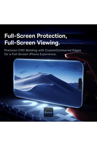 Baseus Sapphire Series Full-Coverage Privacy Protection Tempered Glass Screen Protector