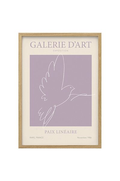 erorex Frame with poster, Paix Lineaire, 50x70 cm