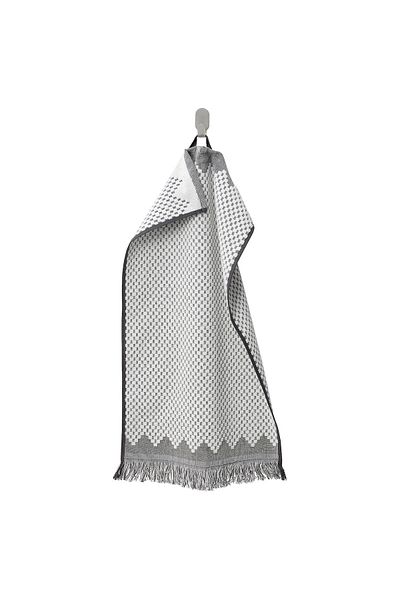 erorex Hand towel, white/grey, 40x70 cm