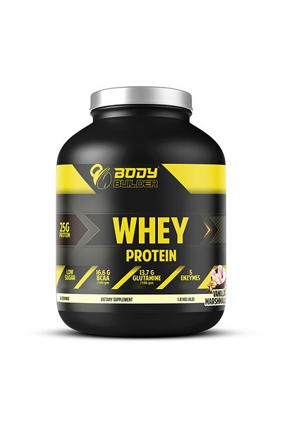Body Builder 100% Whey Protein, Vanilla Marshmallow, 4 LB