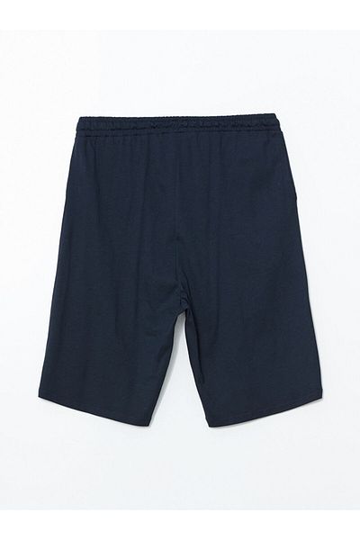 LC Waikiki Navy Blue Standard Fit Men's Pajama Bottom Shorts