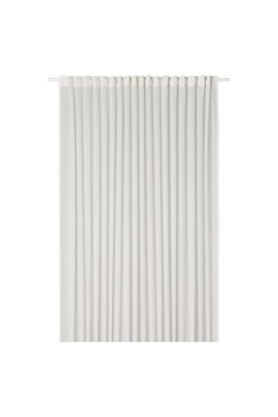 erorex Sheer curtain, 1 piece, with heading tape/white, 300x300 cm