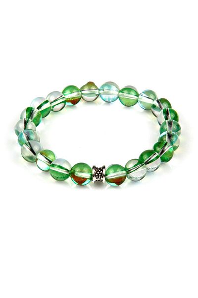 Sahra Hydrothermal Quartz Natural Stone Bracelet 8 Mm Sphere Cut