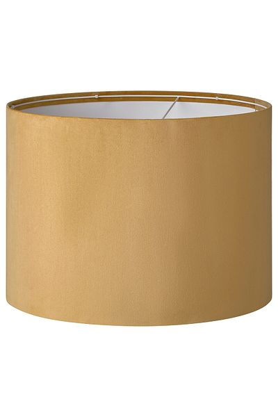 erorex Lamp shade, dark yellow velvet, 42 cm