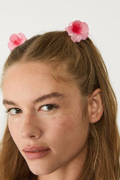 Stradivarius Pack of 3 floral hair clips