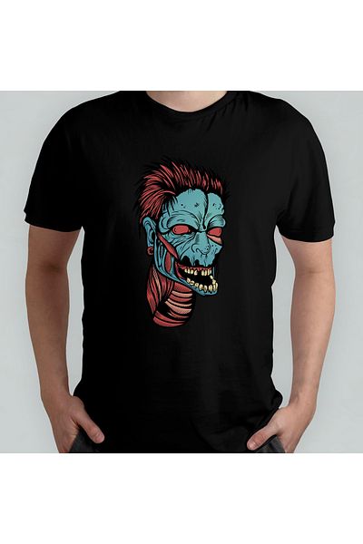 Pixxa Μπλουζάκι Walking Dead Zombie - 100% βαμβάκι, λαιμόκοψη, μοτίβο ζόμπι 5