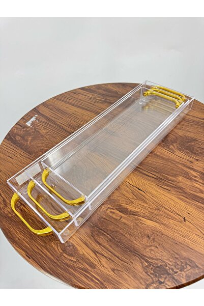 Living 3-Piece Transparent Serving Tray Set