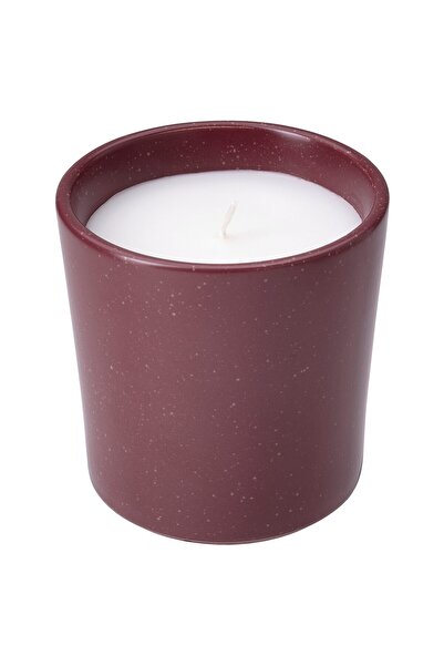 Generic شمعة معطرة في وعاء خزفي، التوت/الأحمر، 50 ساعة