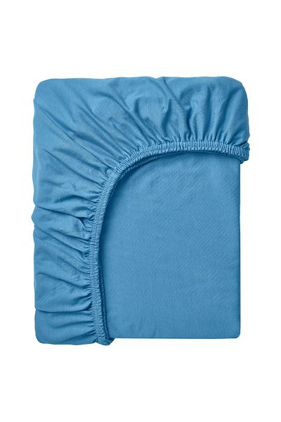 erorex Fitted sheet, blue, 90x200 cm