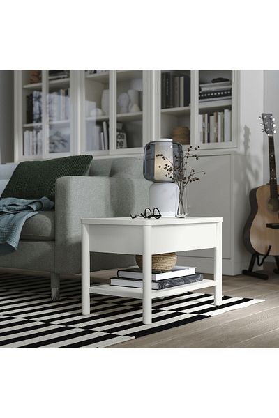 erorex Side table, off-white, 64x40 cm