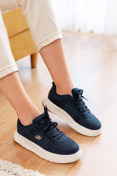 Freemax Navy Blue Women's Sneakers - Anatomical, Flexible and Comfortable Sports Shoes with Warranty