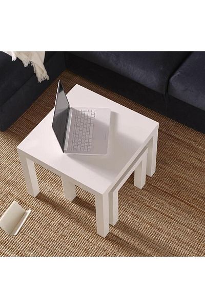 erorex Side table, white, 55x55 cm
