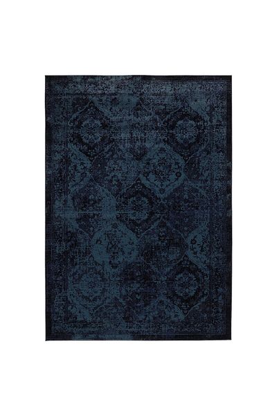erorex Rug, low pile, dark blue, 133x195 cm