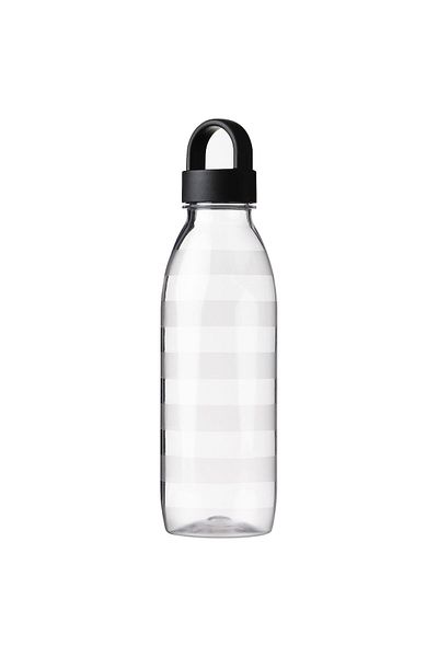erorex Water bottle, striped/dark grey, 0.7 l