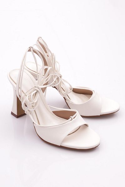 DGN Pantofi de damă rochie de seară albă - 86212821