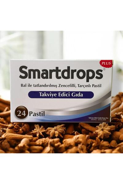 Smartdrops Zencefilli Tarçınlı Pastil 24 Lü