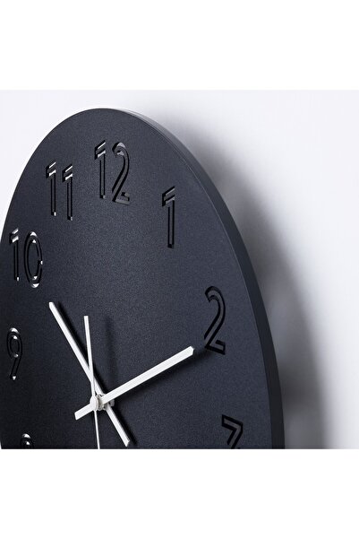 erorex Wall clock, black, 30 cm