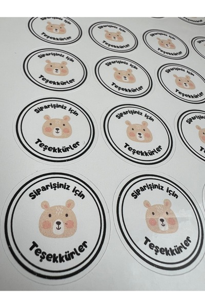 lina hobby Etichetă Mulțumim pentru Comanda dvs. - Autocolant pentru ambalaj de transport - 3 cm - 96 buc