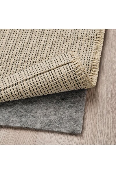 erorex Rug, flatwoven, natural/black, 50x80 cm