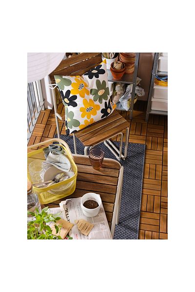 erorex Rug flatwoven, in/outdoor, dark grey, 80x200 cm