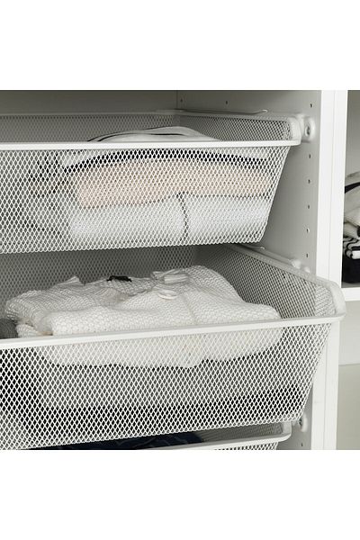erorex Mesh basket, white, 75x58 cm