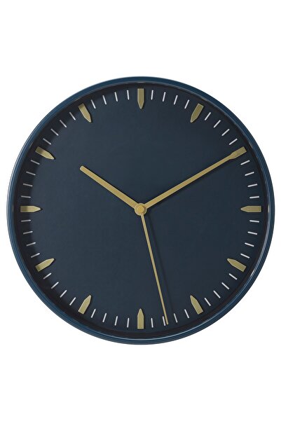 erorex Wall clock, blue, 26 cm