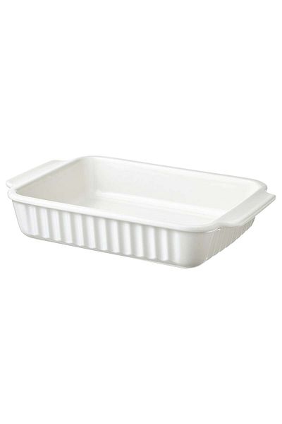 erorex Oven dish, off-white, 34x23 cm